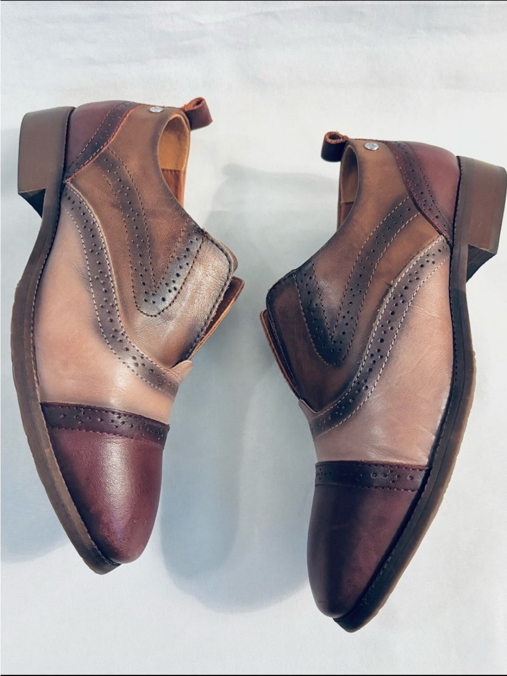 PIKOLINOS ROYAL Wing Tip Slip On Oxfords